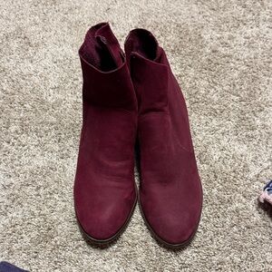 Gianni Bini Burgundy Ankle Booties